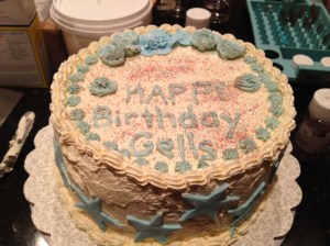 Birthday Cake Courtesy of my creative friend, and cake baking expert, NQ. 